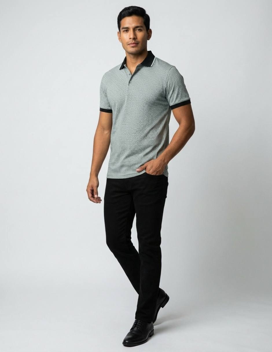 Playera cuello polo para hombre 2